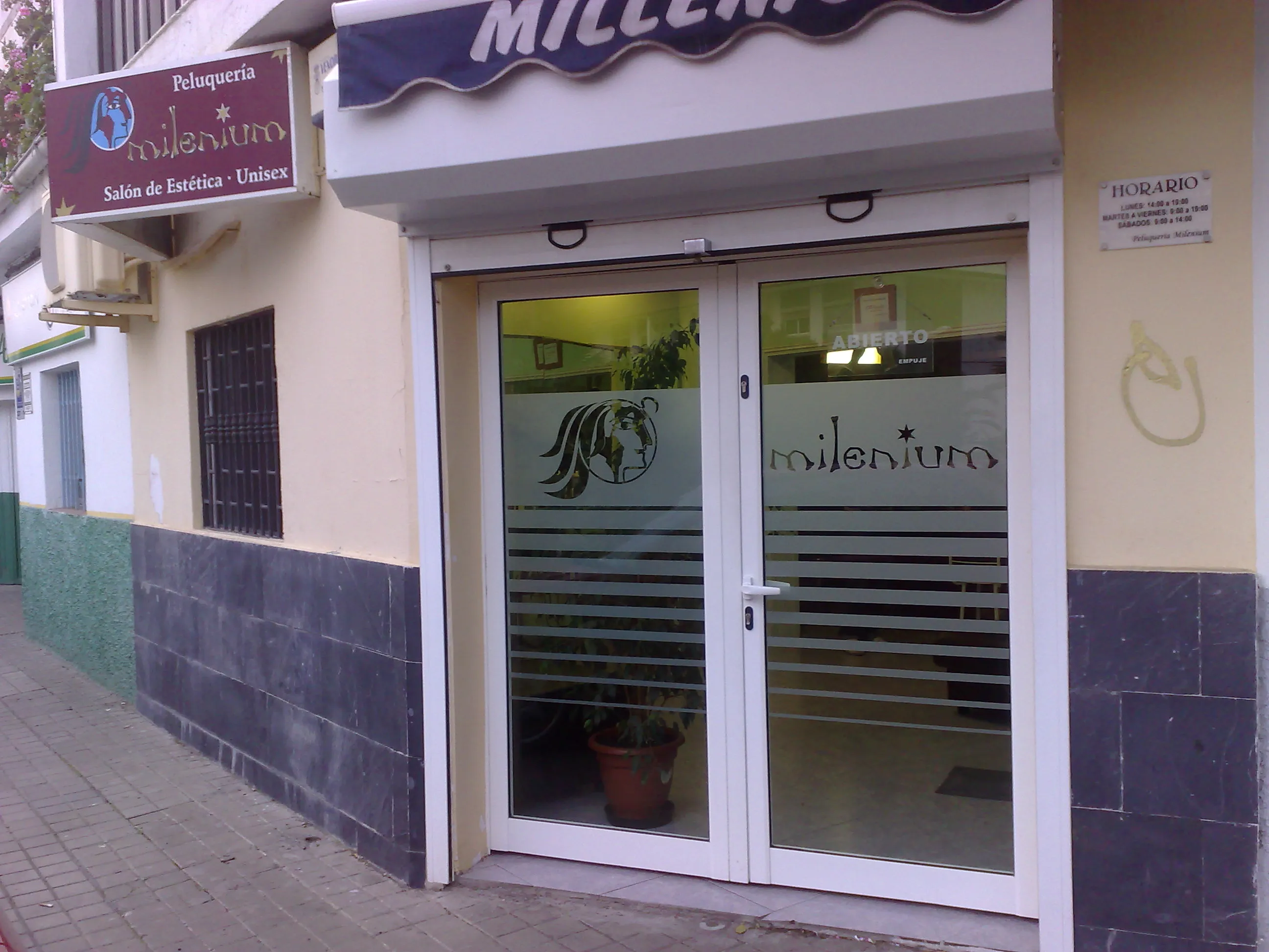 Aplicación de vinilo en cristal